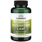 Swanson Full Spectrum Peppermint Leaf 400 mg 120 Capsules