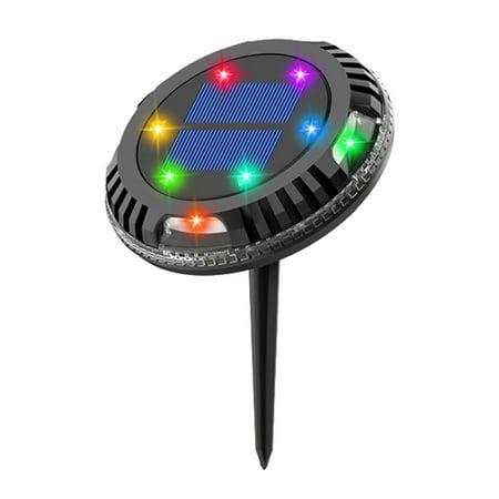 

Aousin LED Solar Underground Light Pathway Waterproof Buried Lamp (Colorful Light)