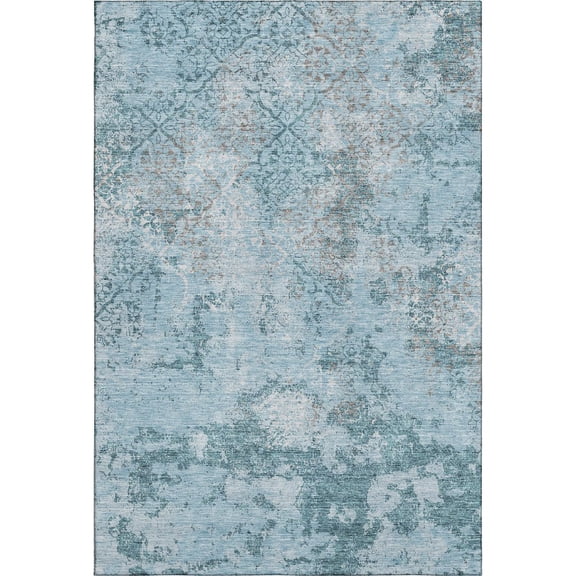 Dalyn Rugs Premium Machine Washable Mayfield AMF769 Teal 2'6" x 3'10" Rug