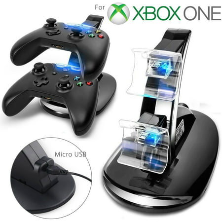 LED Dual Fast Charging Dock Station Charger for Xbox One / Xbox One S