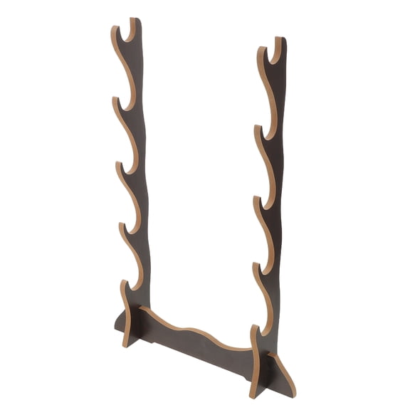 DEEPCRAFF Black Wooden Drumstick Holder Stand Floor Rack for Drummers, Stable and Drum Performance Accessory