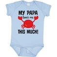 thumbnail image 3 of Inktastic My Papa Loves Me Boys or Girls Baby Bodysuit, 3 of 5