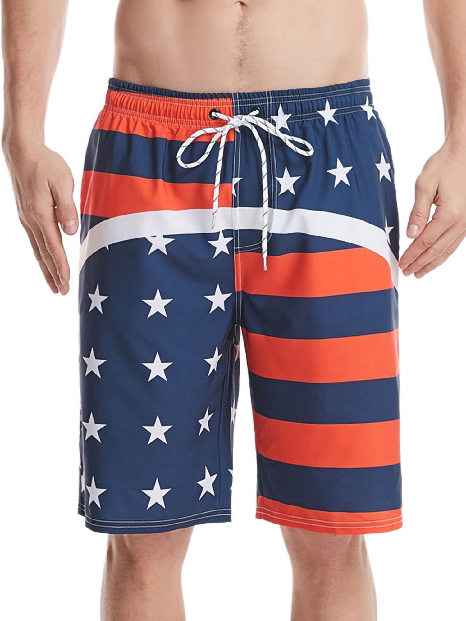 Colisha Flag Printed Funny Swim Trunks for Men Quick Dry Beachwear Sports  Running Swim Board Bathing Suit Shorts 