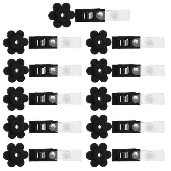 1 Set Anti Wind Flag Clips Lawn Flag Stopper Windproof Flag Plastic Clips