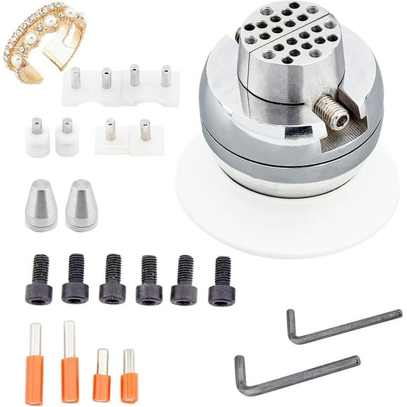 Steel Ball Vise 3 inch Engraving Setting Tool 360°Rotation Professional Engraving Ball Vise Jewelry Engraving Block Tools Standard Block Steel