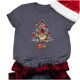 thumbnail image 5 of Camisas de Navidad Para Mujer Tops de Cuello Redondo Blusa Informal de Manga Corta Con Estampado de Moda Odeerbi  ODB195681, 5 of 6