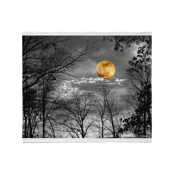 CafePress - Harvest Moon Throw Blanket - Soft Fleece Throw Blanket, 50"x60" for All Ages