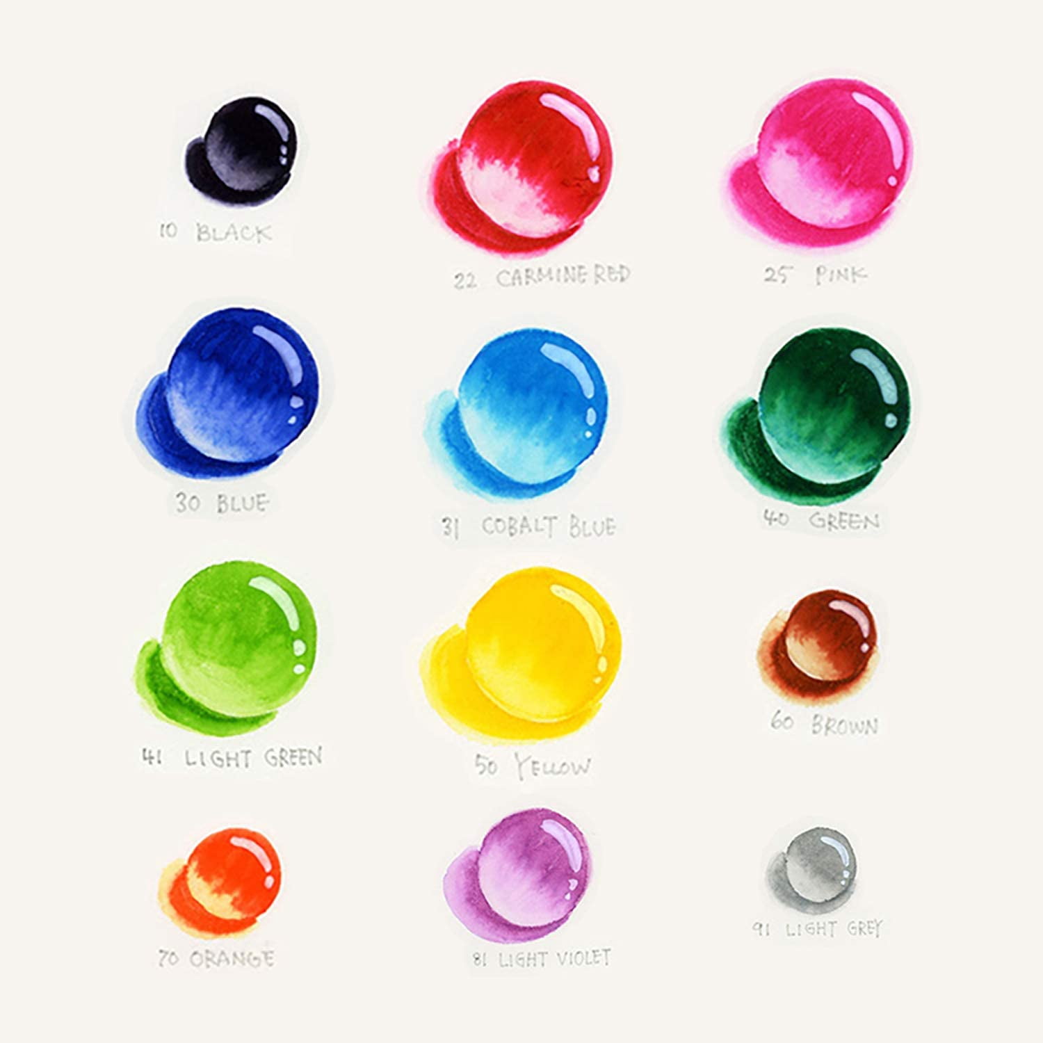 [ ] 8016972 SANDON [ ] Black,Carmine,Pink,Blue,Cobalt,Green,Light Green,Yellow,Brown,Orange,Violet,Gray