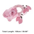 thumbnail image 3 of Unique Bargains 1 Pc Adjustable Waist Belt Flower Tie Adjustable Waist Cord for Women Pink, 3 of 6
