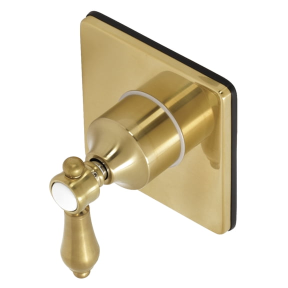 Kingston KS3047BAL Heirloom Single-Handle Three-Way Diverter Valve with Square Trim Kit in Brushed Brass