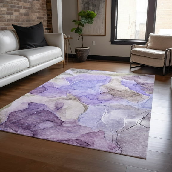 Chantille ACN504 Purple 5 x 76" Rug