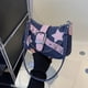 thumbnail image 5 of Bolso de mano moderno para mujer, con cadena vaquera, tipo bandolera, ligero y de tela., 5 of 9
