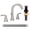 Brushed Nickel, variant on Sunrinx 8 Inch Widespread Bathroom Faucet Brushed Nickel 3 Hole Dual Handle Swivel High Arc Drain