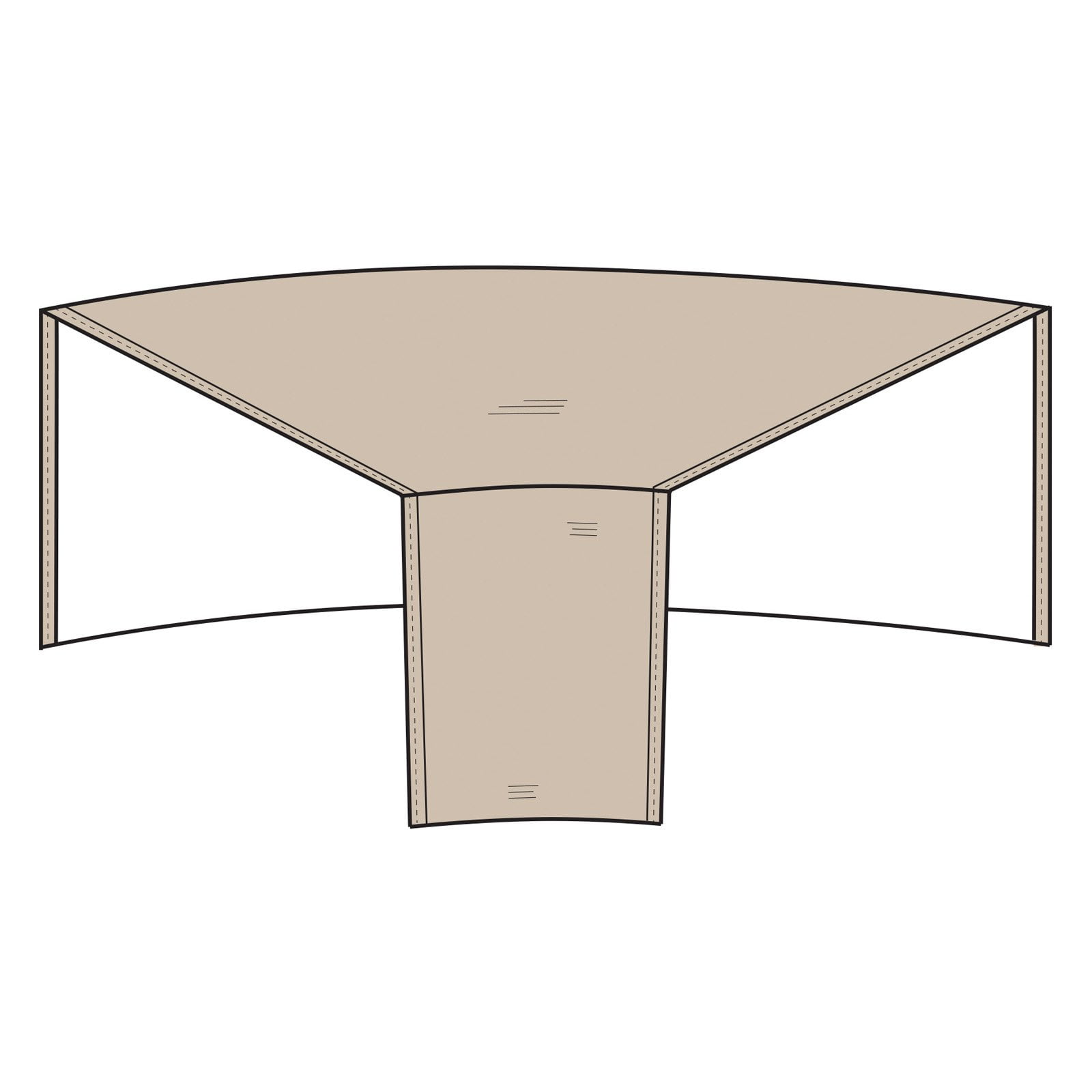 Sectional Cover Wedge by ADCO