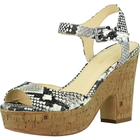 - Marc Fisher Women's Calia 3 Leather White Multi Ankle-High Leather Sandal - 9M