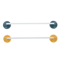 MUSEYA Bathroom Towel Hanger 2Set Adhesive Mount Modern Style Iron ABS Hand Towel Stand for Household Users