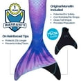 thumbnail image 2 of Fin Fun Limited Edition Mermaid Tail for Swimming for Girls and Kids with Monofin, 8, Lotus Moon, 2 of 5