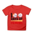 thumbnail image 4 of Gunia T-Shirts For Girls Boys 100 Days Of School Boy And Girl Fashion Casual Print Crewneck Loose Short Sleeve Breathable Tops 3-4 Years, 4 of 4