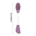 thumbnail image 5 of Double Head Silicone Face Brush for Deep Cleansing, Exfoliating & Blackhead Removal, Reusable Pore Cleaner & Massage Tool with Ergonomic Handle, Soft Skin Care Brush for Daily Use, 5 of 9