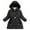 Z2-Black, variant on Hpgjzj Girl Winter Dress Coats Hooded Fleece Jacket Warm Outwear Waterproof Heavy Parka