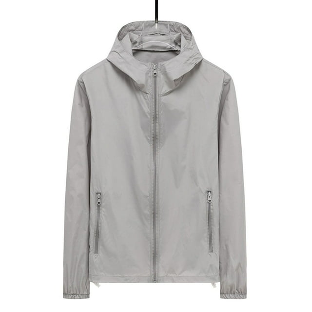 Chaqueta impermeable con capucha para hombre, abrigo deportivo unisex, cortavientos ligero