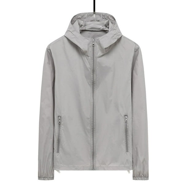 Chaqueta impermeable con capucha para hombre, abrigo deportivo unisex, cortavientos ligero