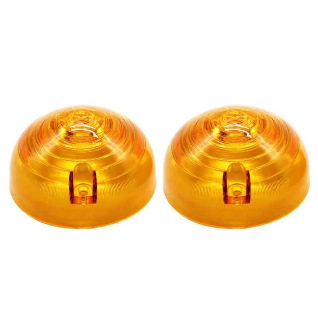2pcs Lens Cover Side Light Lenses Cover Tail Brake Light Lens Replacement for Land Rover Defender 90 110, Amber