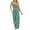 Green, variant on 2 Piece Outfits for Women 2023 Summer Crop Tops Wide Leg Pants Set Women's Printed Halter Vest Wide Leg Trousers Two-Piece Sleeveless Crewneck Top/Shirt Suit Green L