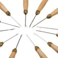 thumbnail image 4 of 12Pcs Useful Ring Hair Extension Wooden Pull Hook Hair Extension Needle Threader DIY Tool, 4 of 8