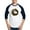 Blue/White, variant on CafePress - Possum Wreath Baseball Jersey - Cotton Baseball Jersey, 3/4 Raglan Sleeve Shirt