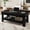 White, variant on Black Coffee Table with Drawer, 47.2" Center Table with Storage Shelf, Rustic Coffee Tables Long Living Room Furniture, Sturdy and Easy to Clean, Holds 300 Pounds in Total