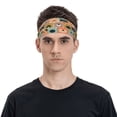thumbnail image 2 of Naloa Colorful Dogs Fashionable Sport Sweatband for Running, Yoga, Basketball - Head Circumference 19.6-22.4 inches, 2 of 9