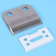 thumbnail image 3 of 2 piezas de hoja de cerámica de barba de pelo, parte inferior de metal para la cortadora de cizalla Wahl Afortunado Sencillez, 3 of 5
