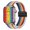 White Rainbow, variant on Waloo Magnetic Braided Nylon Loop Fabric Band for Apple Watch 44/45/46/49mm - White Rainbow