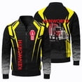 thumbnail image 2 of Chaqueta de manga larga con estampado de logotipo de camión 3D para hombre, chaqueta de vuelo con cuello redondo y cremallera, nueva de otoño e invierno, 2 of 5