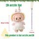 thumbnail image 4 of Labubu Pop Mart Originales Ropa Para Labubu Ornaments, Acrylic Hanging Xmas Tree Decoration Home Car Backpack Pendant Gift For Kids P, 4 of 5