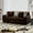 Chocolate, variant on Roundhill Furniture Solenne Oversized Modern Sofa with Jumbo Corduroy Upholstery, Reversible Cushions, and Five Accent Pillows, Black