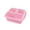 Pink, variant on Bento Snack Containers, Reusable 3 Compartment Divided Food Storage Containers, Divided Lunchable Container For School, Work And Travel,Bento Box, Snack Box,Lunch Box,Green
