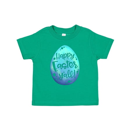 

Inktastic Happy Easter Y all with Blue Easter Egg Gift Toddler Boy or Toddler Girl T-Shirt