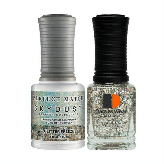 LeChat Perfect Match Gel Polish   Nail Lacquer - Glitter Freeze #SDMS07 - 0.5 oz