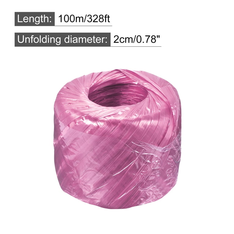 Polyester Nylon Plastic Rope Twine Household Bundled | Harfington, 100m / Pink / 2pcs