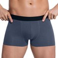 thumbnail image 7 of Men's Performance Underwear Boxer Briefs Soft Comfortable Bamboo Viscose Underwear for Men 5 - Pack(Dark Gray,XL), 7 of 7