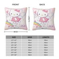 thumbnail image 2 of Hello Kitty Pillow Cover, Square Throw Pillow Cases For Couch Sofa Bed Living Room,Home Decorative, 16"X16", 2 of 9