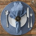 thumbnail image 5 of Split P Marine Blue Essex Round Placemat Set of 4, 5 of 6