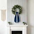 thumbnail image 4 of Wreath Decor Ribbon, Wreath Sash for Front Door, Black and White Ribbon, Wreath Bows for Front Door, 1Pc 48X5 Inch Scalloped Edge Accent for Front Door Wreath Hanging Use, 4 of 6
