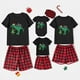 thumbnail image 1 of Pijamas familiares a juego de Navidad, conjunto de pijamas negros de copo de nieve, Feliz Navidad, 1 of 3