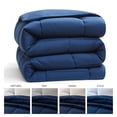 thumbnail image 3 of Navy Comforter Duvet Insert, Quilted Down Alternative Comforter, All Season Comforter Duvet Inserts, King Size Comforter with Corner Tabs, Duvet Insert King Bed Comforter, 3 of 5