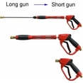 thumbnail image 3 of Pressure Washer Gun For High Pressure, Brass Connector With Ergonomic Handle, 5 Replaceable Nozzles, Secure Trigger Lock, Versatile Use For Cars Driveways, 8.8 Inch, 5000 PSI, 3 of 5