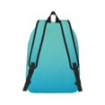 thumbnail image 2 of Naloa Teal Turquoise Canvas Backpack for Men Women Rucksack Casual Travel Daypack College Tote Satchel Bookbag for Teens-Medium, 2 of 7