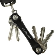 حامل مفاتيح KeySmart Flex ، بلاستيك مرن من البولي كربونات ، يحمل 8 مفاتيح ، للجنسين ، أسود